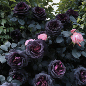 Роза Черная купить по цене от 450р. в интернет-магазине «Посадика» с доставкой почтой в в Междуреченске и по всей России – [изображение №1].