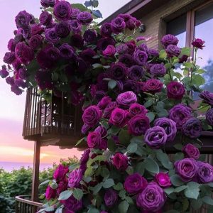 Роза Плетистая Плум Пэшн купить по цене от 610р. в интернет-магазине «Посадика» с доставкой почтой в в Междуреченске и по всей России – [изображение №1].