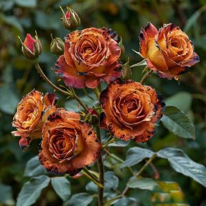 Роза плетистая Оранжевый Бриллиант купить по цене от 450р. в интернет-магазине «Посадика» с доставкой почтой в в Междуреченске и по всей России – [изображение №1].